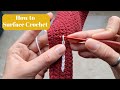 How To Surface Crochet Crochet Text And Letters