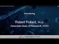 Bridges to PhD WoW Seminar: Dr. Robert Pollard