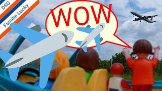 Playmobil Film Deutsch Flughafen Frankfurt Planespotting Flugzeug Lufthansa Condor Autobahn A5