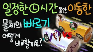 일정한 시간 동안 이동한 물체의 빠르기는 어떻게 비교할까요? ■주요개념: 운동, 빠르기, 시간 [초등 과학 5학년 2학기 4단원 5차시]