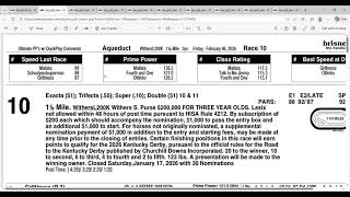 (Updated) 2026 Withers Stakes Full Field Analysis and Picks at Aqueduct