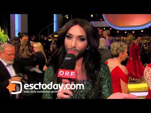 Eurovision 2014: Conchita Wurst from Austria sends a message at esctoday.com