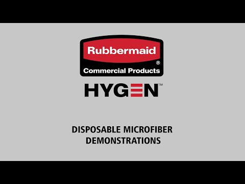 Product video for HYGEN™ 12” X 12” Disposable Microfiber Cloth, Blue