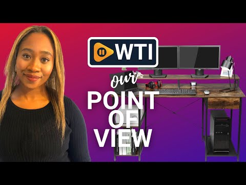 OUTFINE Desk Computer Desk Office Desk with Wodden Drawer - WTI product video review