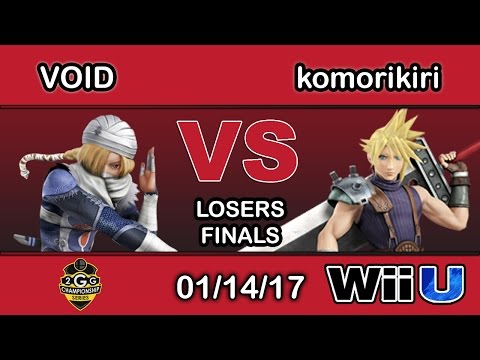 2GGC: Genesis Saga - CLG | VoiD (Sheik) Vs. 2GG | komorikiri (Cloud) Losers Finals - Smash Wii U