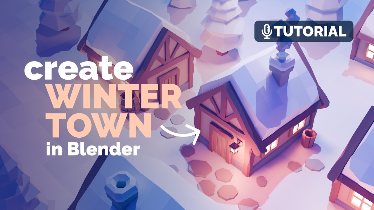 Blender Low Poly House Beginner Tutorial