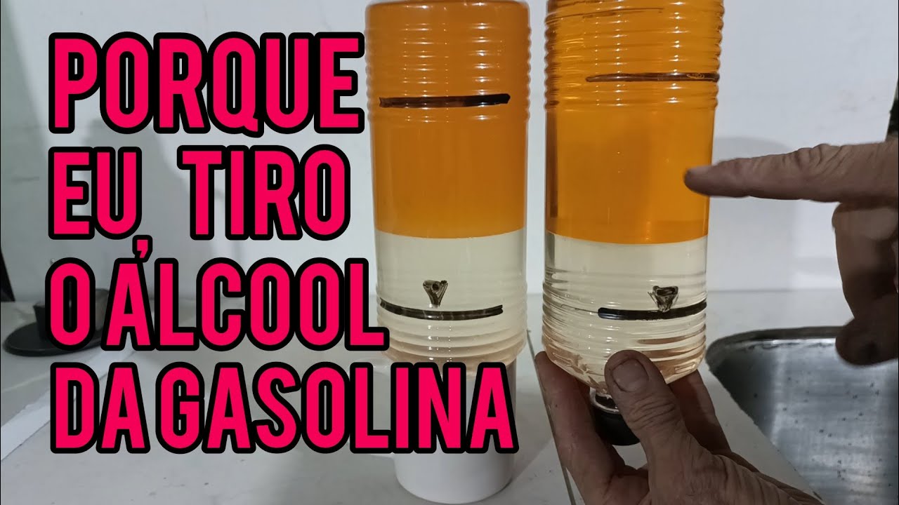 COMO SEPARAR/TIRAR O ÁLCOOL DA GASOLINA, link do vídeo resposta na descrição 👇