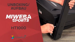 HT1000 Laufband mit Steigung 🔝 | Unboxing - Aufbauvideo - Zubehör & Features | 🏆 Miweba Sports