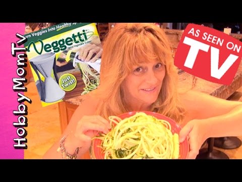 Veggetti Gadjet As SEEN On TV! Does it Really Work? Zuchinni Spaghetti  HobbyMomTV