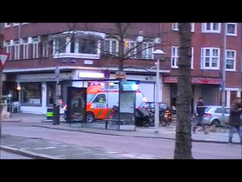 ***Versneller*** VZA Ambulance 13-163 met spoed naar de Ookmeerweg Amsterdam