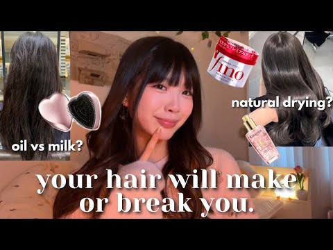your ULTIMATE haircare guide | what japanese girls do to achieve GLOSSY and SHINY hair!!