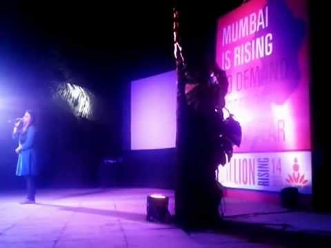 Mc Manmeet Kaur at the #1billionrising Mumbai #hiphop