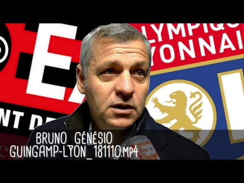 BRUNO GÉNÉSIO RÉAGIT APRÈS GUINGAMP - LYON (2-4) / Ligue 1 - 10 novembre 2018