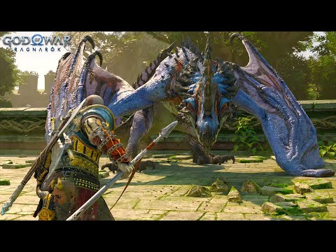 The Dragon Corpse Eater Boss Fight | Trial of The Dead Quest Full Guide - God of War Ragnarok (4K)