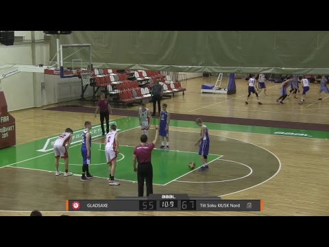BBBL boys U15 Gladsaxe Basket Boys 2004   vs   Tiit Soku KK/SK Nord 2004