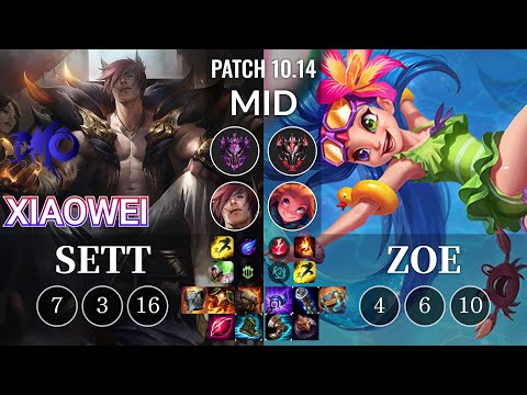 DMO Xiaowei Sett vs Zoe Mid - KR undefined