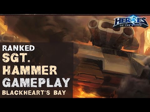 Heroes of the Storm Ranked Gameplay - Sgt. Hammer Rainin' Hellfire