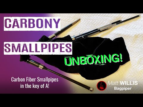 Unboxing! Carbon Fiber Smallpipes by Carbony Celtic Winds - Matt Willis Bagpiper