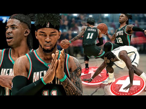 NBA 2K22 PS5 MyCAREER - Collected Harden Ankles! Ja Morant Dunks On EVERYONE!