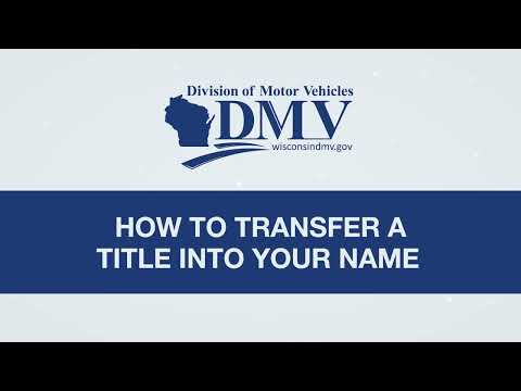 Wisconsin Dmv Title Transfer Form
