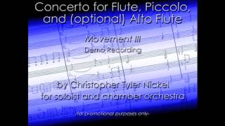 Concerto for Flute, Piccolo, and Alto Flute - Movement 3