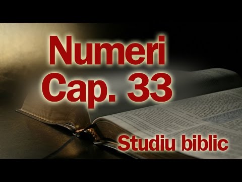Studiu biblic - Numeri cap. 33