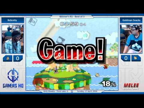 GHQ Weekly [4/17/16] - ME | Goldman Snacks (Fox) vs. BoScotty (Dr. Mario, Fox) - SSBM - Winner's R1