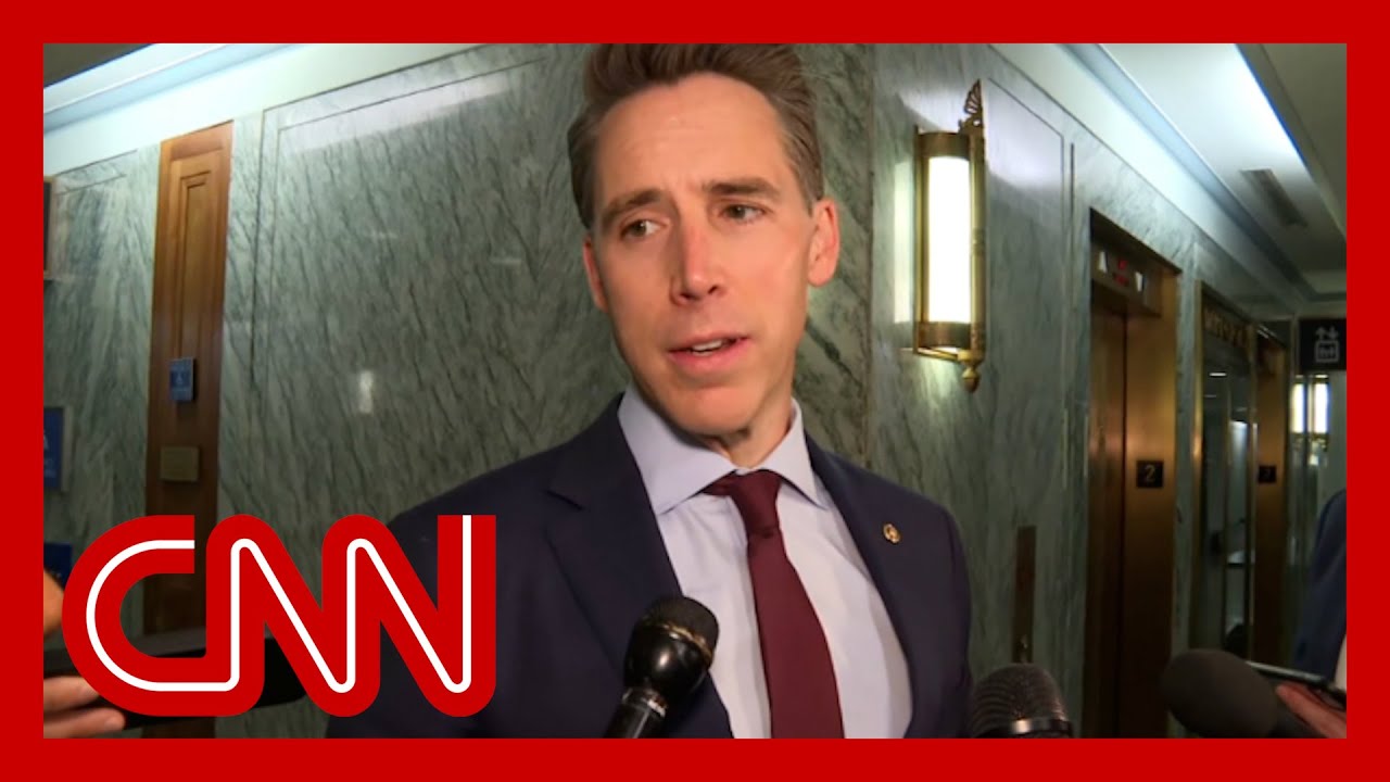 Hear Hawley's reaction to Jan. 6 panel's video of him fleeing Capitol