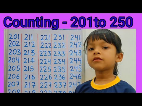 counting 201 to 250।learn to read numbers from 201 to 250। 201 to 250 count in words। Counting।