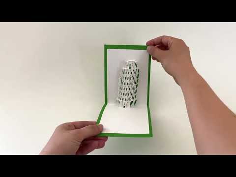 Leaning Tower of Pisa Pop Up Card