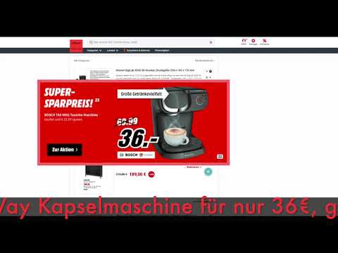 Schnäppchen des Tages 12.9.19 - BOSCH  TAS6002 Tassimo My Way Kapselmaschine in Schwarz