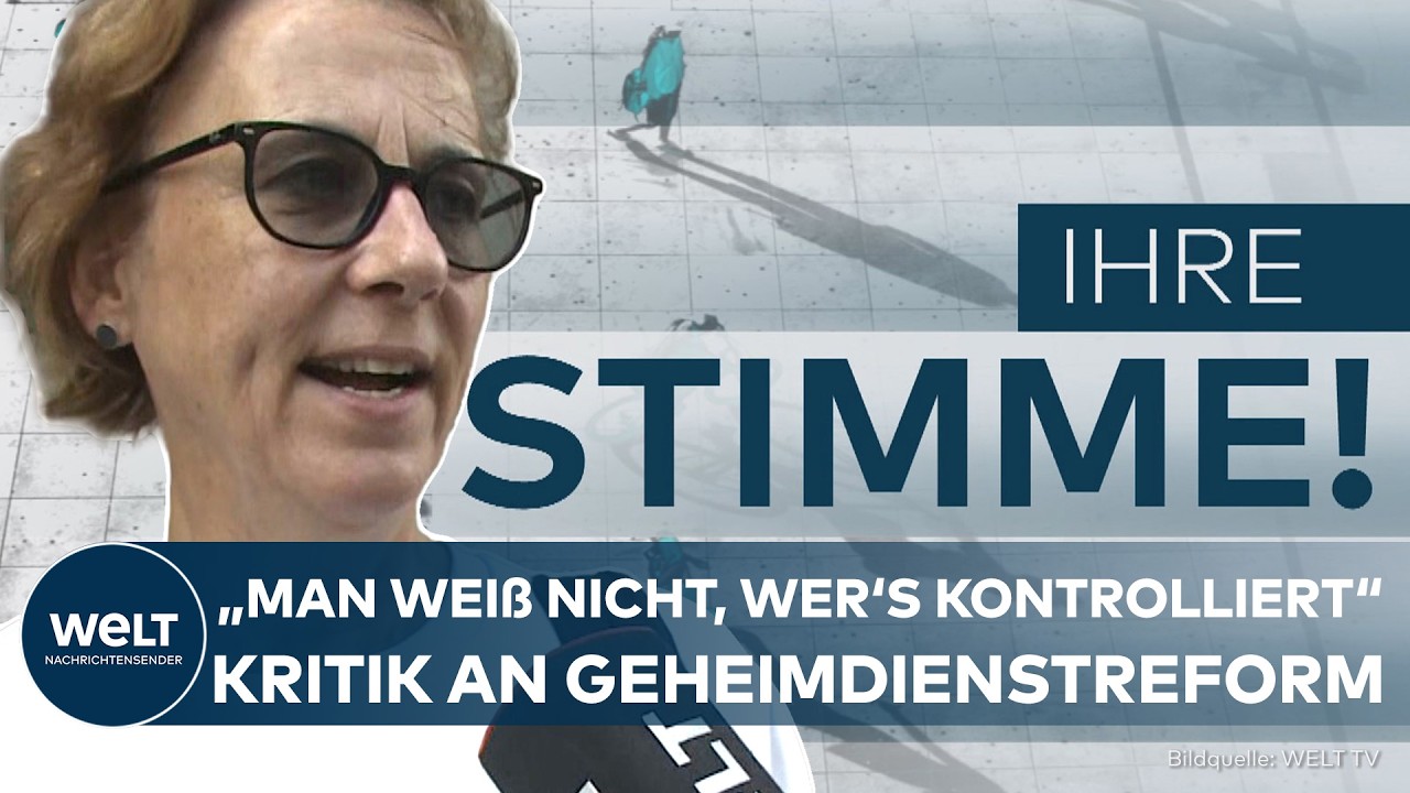 IHRE STIMME: "Man weiß nicht, wer's kontrolliert" – Geheimdienstreform sorgt für Kritik