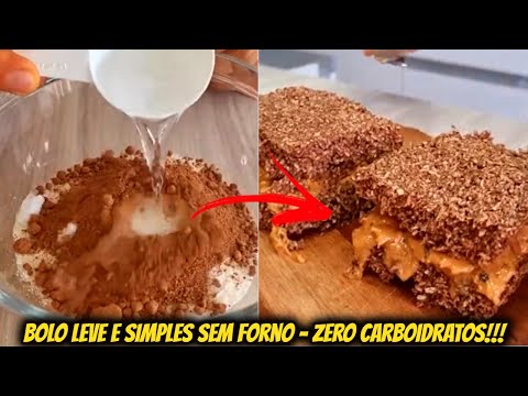 Pronto em 5 minutos! Zero Carboidratos - Sem Farinha - Sem Leite - Sem Açúcar -Não Precisa de Forno😱