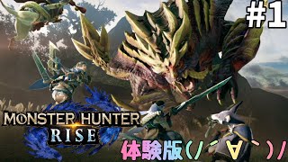 #1【MHR】りりえのモンハンライズ体験版実況プレイ