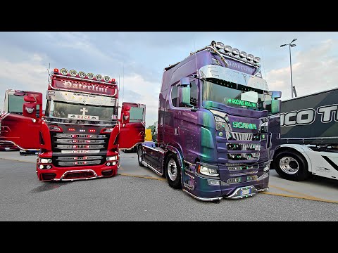 4k - Team PATERLINI 2x Scania "Racing Bull" & "Mack" Interior - Exterior!
