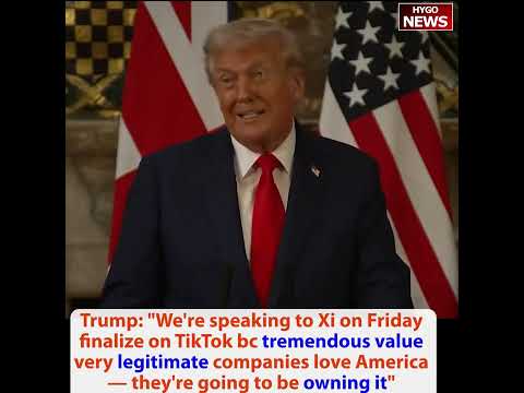 Trump: Kimmel was fired bc bad ratings; President Xi TikTok Deal; UK recognize Palestinian state