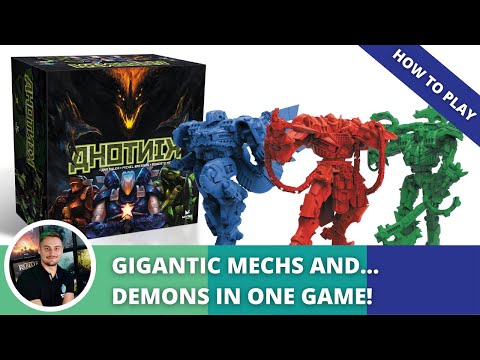 Ahotnik: How to Play. Mechs and Demons in one, highly tactical board game.