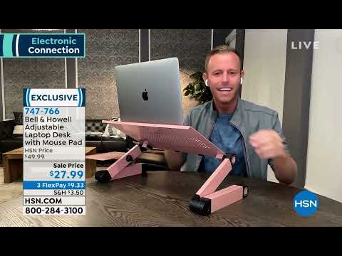 Chad Allen® (TVchad®) and Suzanne Runyan present the Adjustable Laptop Desk on HSN