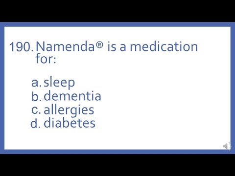 Top 200 Drugs Practice Test Question - Namenda is a medication for: