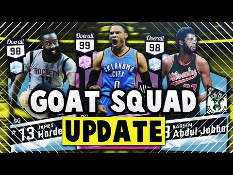 NBA 2K17 MyTEAM INSANE GOAT SQUAD LINEUP UPDATE!! | NBA 2K17 MyTEAM Squad Builder