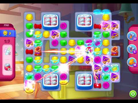 HomeScapes Level 7761 no boosters (16 moves)