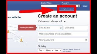 how to open forgot password facebook ID