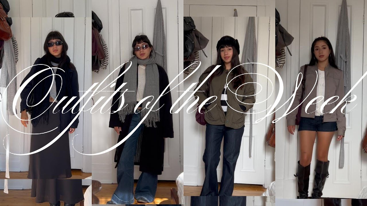 what i wore this week! a few days in my life  ࣪ 𝜗𝜚 ‧₊˚ ⊹