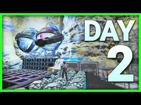 DAY2 DEFENDING MY OP CAVE Against The Entire Server | Solo MESA Ark PVP