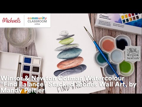 Online Class: Winsor & Newton Cotman Watercolor “Find Balance” Wall Art by Mandy Peltier! | Michaels