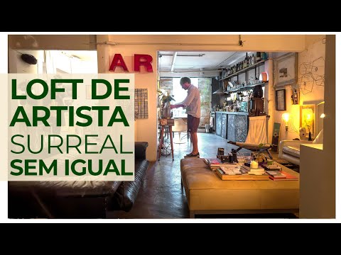 MUITO DIFERENTE - LOFT RAÍZ DE ARTISTA QUEBRA PADRÕES DE CERTO E ERRADO NA DECORAÇÃO - PODE TUDO!