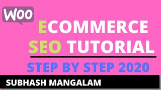 Ecommerce SEO | Woo Commerce SEO  | How to Do SEO for WordPress Online Store  Beginner Tutorial 2020