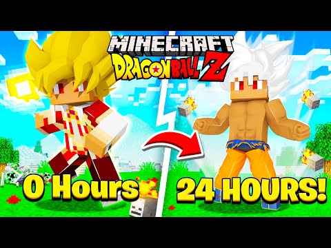 I Survived 24hrs STRAIGHT In Dragon Ball Z Minecraft