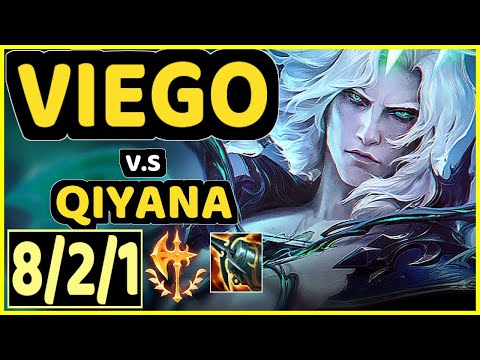 VIEGO vs QIYANA - 8/2/1 KDA MID GAMEPLAY - EUW Ranked DIAMOND