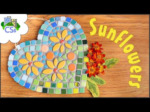 Indoor Mosaic Project: Summer Sunflowers Wall Hanging